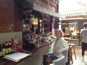 Hot Rum and Cold Lychee Martini