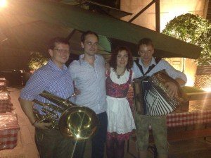 A big brass instrument