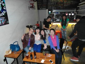 Bron, Lucia, Nancy and Valentina in the Handle Bar