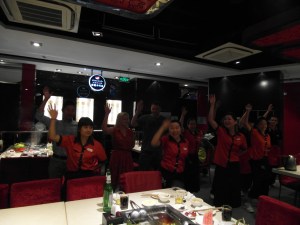 Dancing with the staff